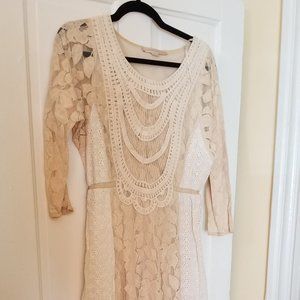 Modcloth "Amaranthine Entrance" lace maxi dress